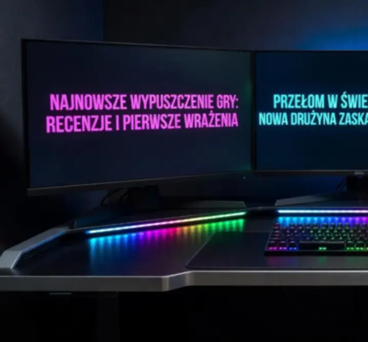 Dynamiczny kolaż z najnowszymi grami wideo